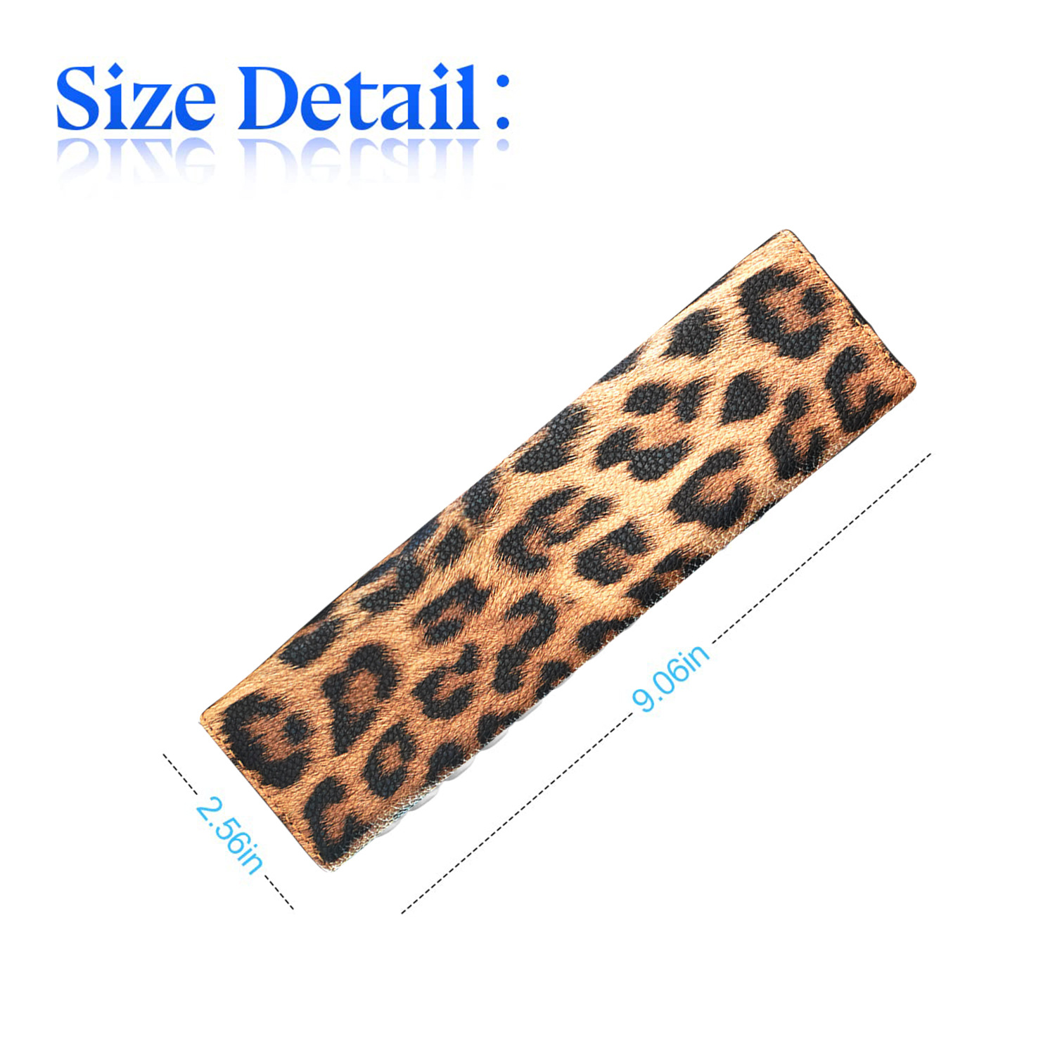 Car Seatbelt Shoulder Pad Leather Fashion European and American Style Retro Leopard Print Cross-Border Hot-Selling Protective Cover
