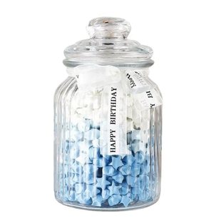 Star Glass Bottle Extra Large Free Shipping European Style Large Striped Sealed Jar Wishing Bottle Lucky Star Floating Bottle