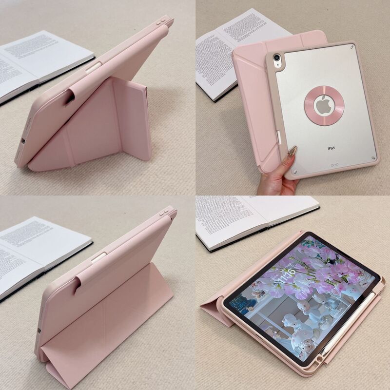 2026 Suitable for Ipad11 Generation Protective Case Air8 Magnetic Suction 720 Rotation Y-Fold with Pen Slot Mini7 Anti-Fall Case