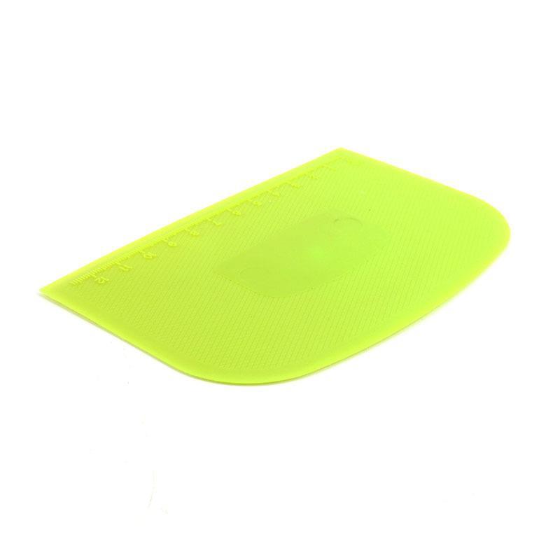 Escala de doble cara raspador de plástico arco salchicha raspado en polvo herramienta para hornear raspador de crema de corte de masa raspador doméstico