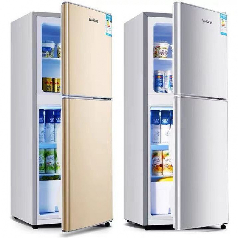 Air-Cooled Frost-Free Household Two-Door Refrigerator Small Energy-Efficiency Energy-Saving Three-Door Silent