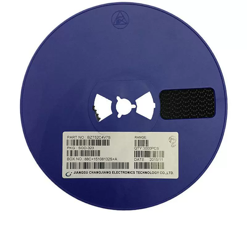 0805贴片齐纳二极管稳压BZT52C4V7S W7 SOD-323封装 长电 LRC MDD