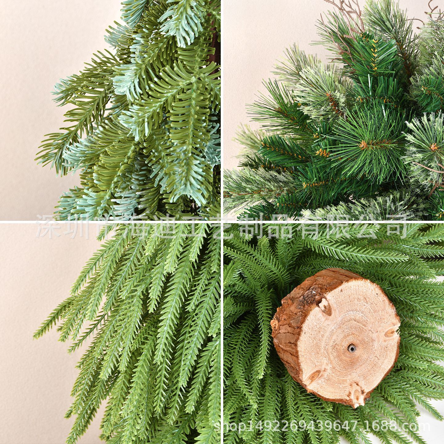 Navidad nuevo PE cuello inclinado árbol de Navidad simulación de escritorio ornamentos bonsai decoración árbol