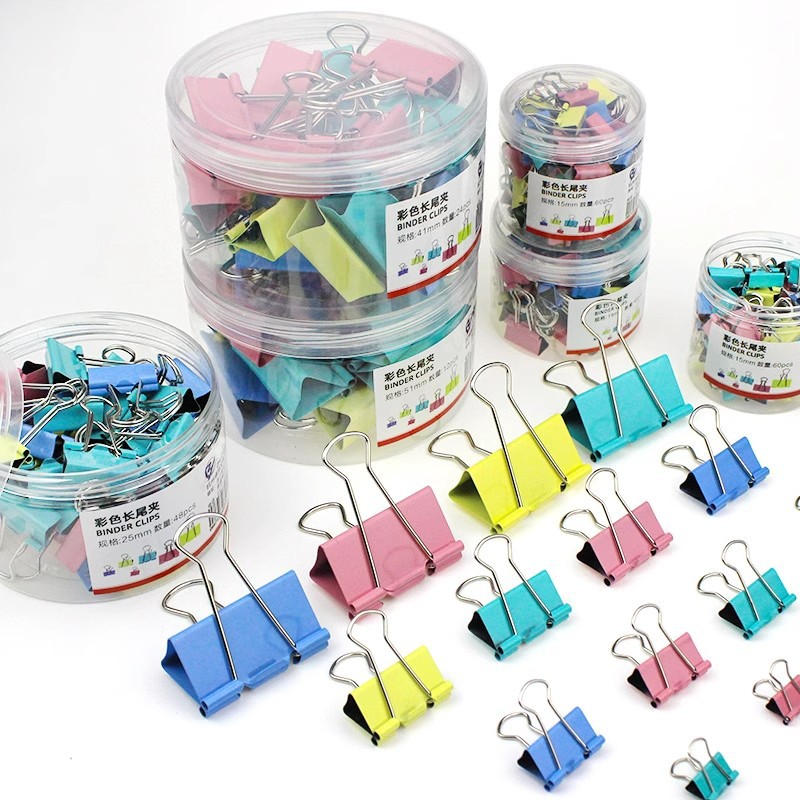 Clip de cola larga papelería Clip de cola de hierro