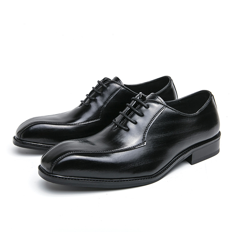 Zapatos de hombre transfronterizos tallas grandes nuevos zapatos de cuero casuales zapatos de vestir de negocios de moda para hombres zapatos de cena estilo caballero británico image 6