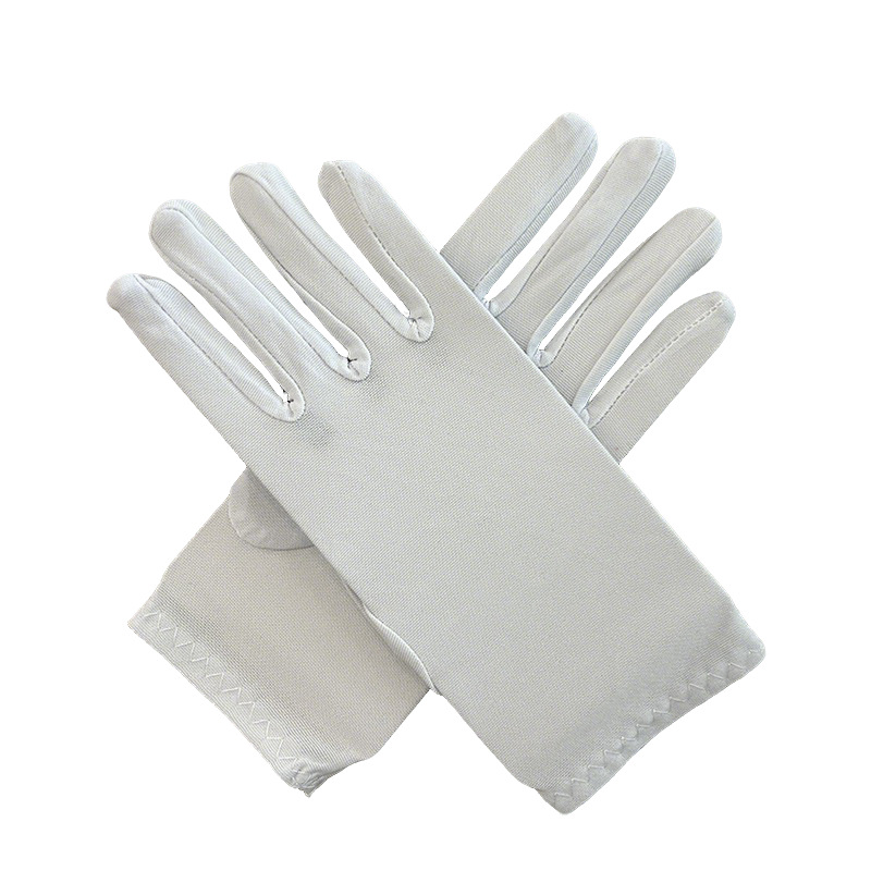 Guantes cortos de seda de leche, accesorios de vestir, guantes de etiqueta, imprescindibles para salir en verano