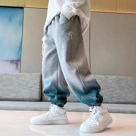 男童裤子2023新款春秋款儿童运动裤男孩帅气时髦秋装大童秋季卫裤