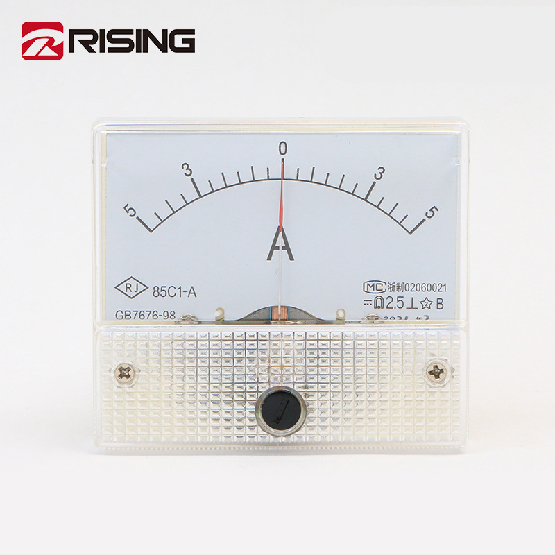 矩形指针式直流电流表 85C1 DC0-1A 机械电流表头