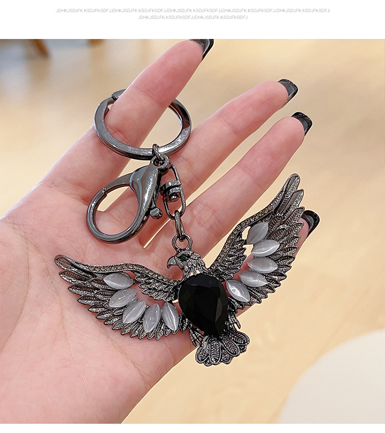 Elegant Classical American Style Zinc Alloy Eagle Adults Men's Unisex Bag Pendant Keychain display picture 3