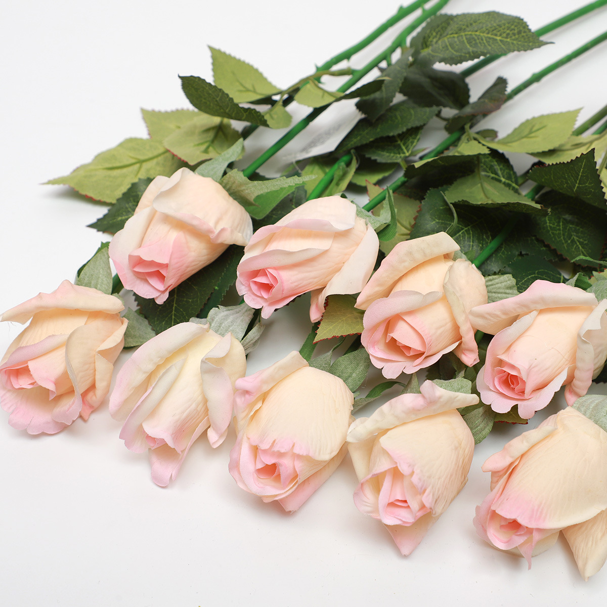 Languifang flor artificial Toque Hidratante Rosa flor artificial Planta artificial boda decoración del hogar arreglo floral en maceta planta verde