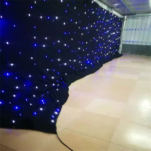 Hot Selling Starry Sky Cloth Starry Sky Curtain Starlight Curtain Star Curtain Effect Is Very Good Wedding Exhibition Hall Performance