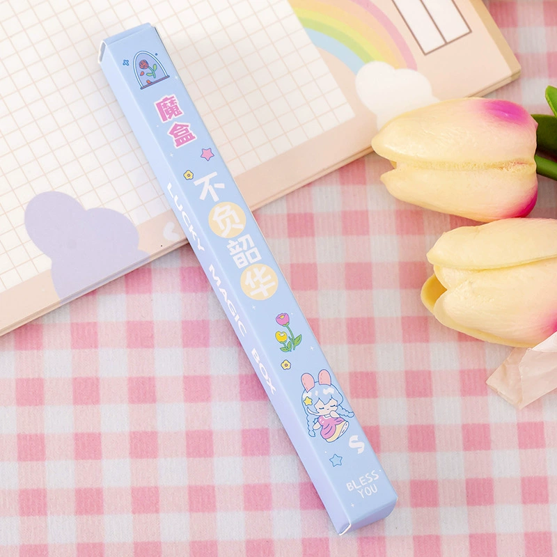 Children's rollerball pen 0.5 mm, cute pattern gift for elementary students, single box