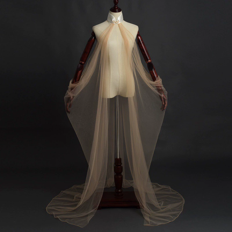 Cloak for bride, long trench coat, 2020