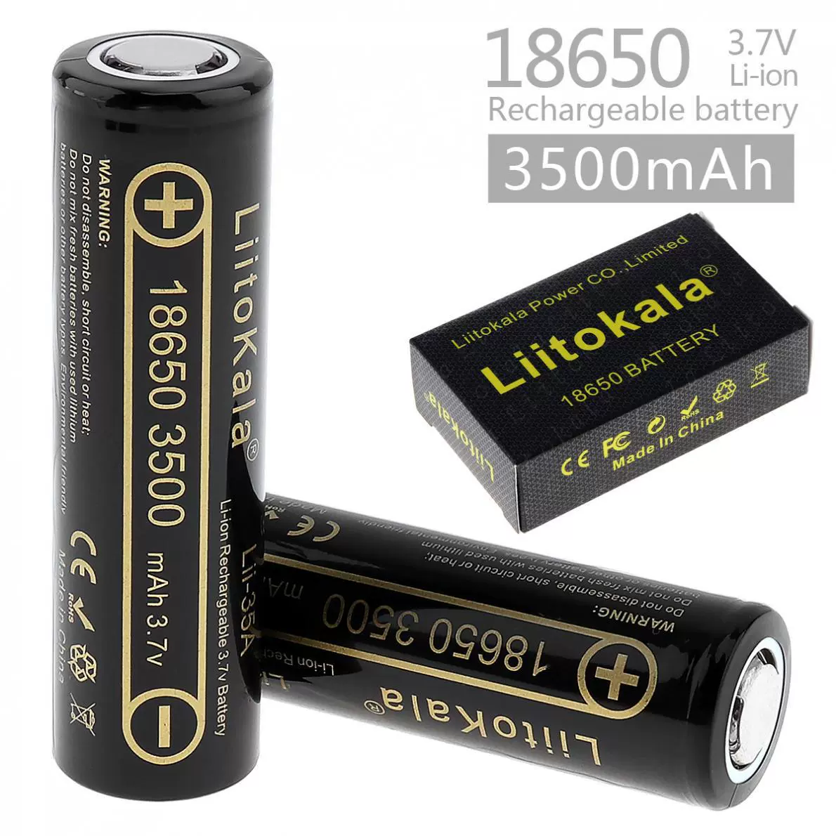 LiitoKala Кросс-граница эксклюзивно поставляется lii-35A 18650 аккумулятор 3500mAh 18650 перезаряжаемый литиевый аккумулятор
