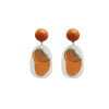 Three dimensional fashionable acrylic earrings, European style, 3D