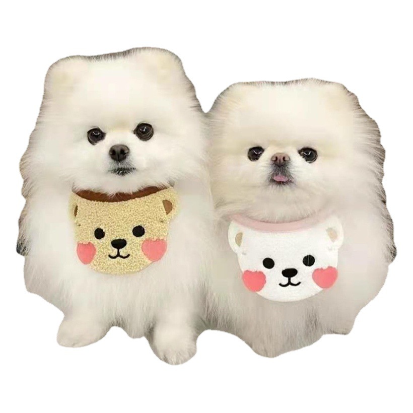 Perros pequeños y medianos, perros y gatos, baberos con lazo, artículos para mascotas, ropa para perros, decoraciones, artículos para gatos, lindo oso pardo.