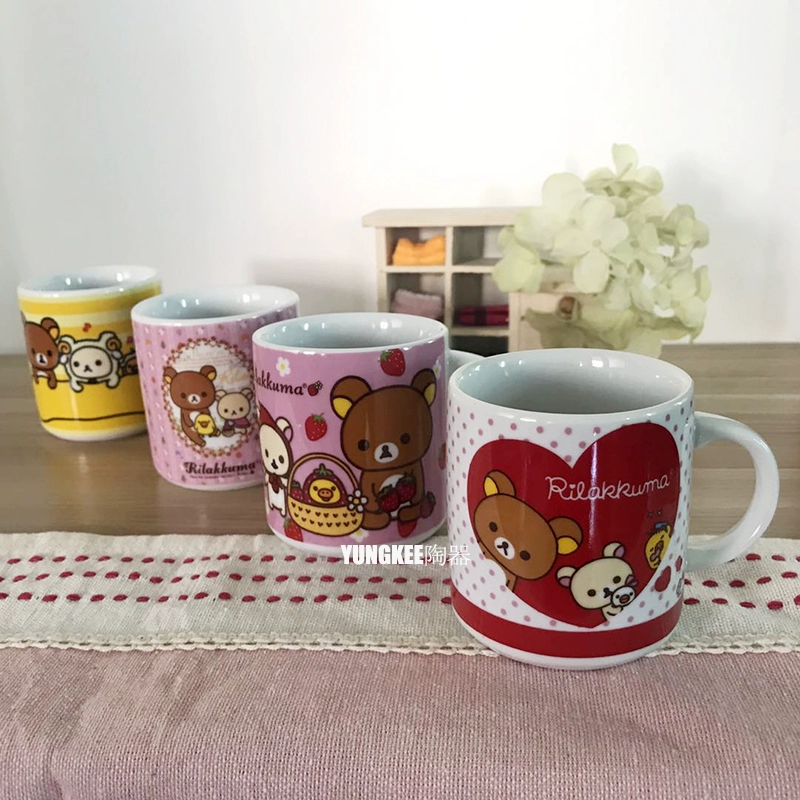 Пусречный чашка керамическая Easy Bear RILAKKUMA Mark Cup Размер Small Детский мультфильм маленькая чашка 6