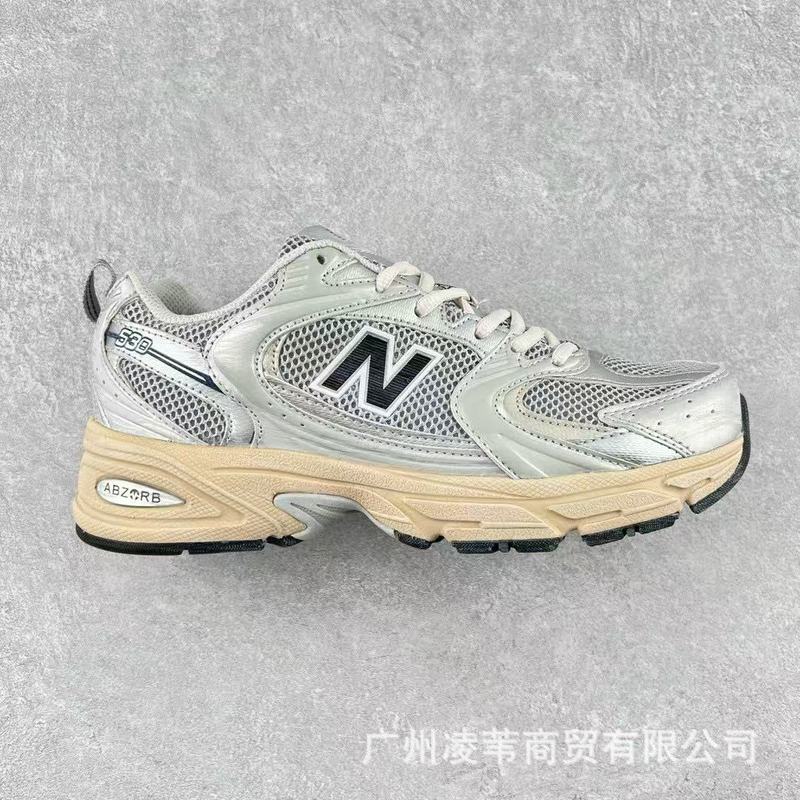 莆田純粋なオリジナル NB530 レトロシルバーダッドシューズ夏メッシュ男性と女性のカップルの靴アウトドアカジュアルスポーツシューズ|undefined