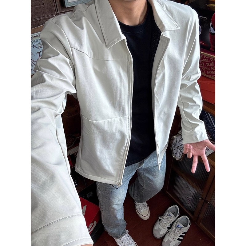 Gray American Executive Jacket Men's Autum Cleanfit Three-Proof Jacket High-End Business Casual Jacket