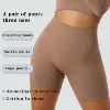 34184 Middle waist version of the flat -angle trousers brown