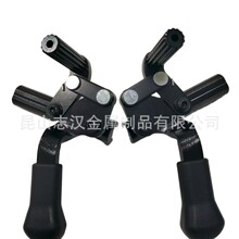 轮椅配件刹车上下孔螺丝固定后轮手闸手刹手动轮椅双刹驻车刹车器