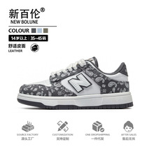 正品新百伦2025夏季新款时尚小白鞋女款透气防滑情侣鞋休闲男板鞋