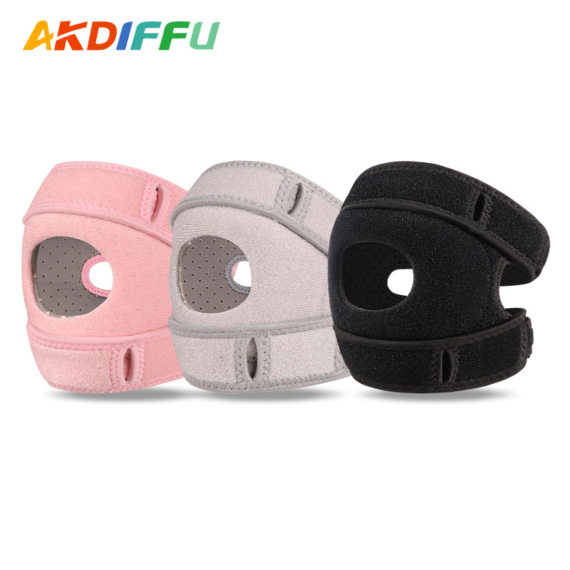 Deportes al aire libre montañismo rodilleras de silicona amortiguación doble presurización cuerda de saltar rodilleras menisco cinturón de rótula transpirable
