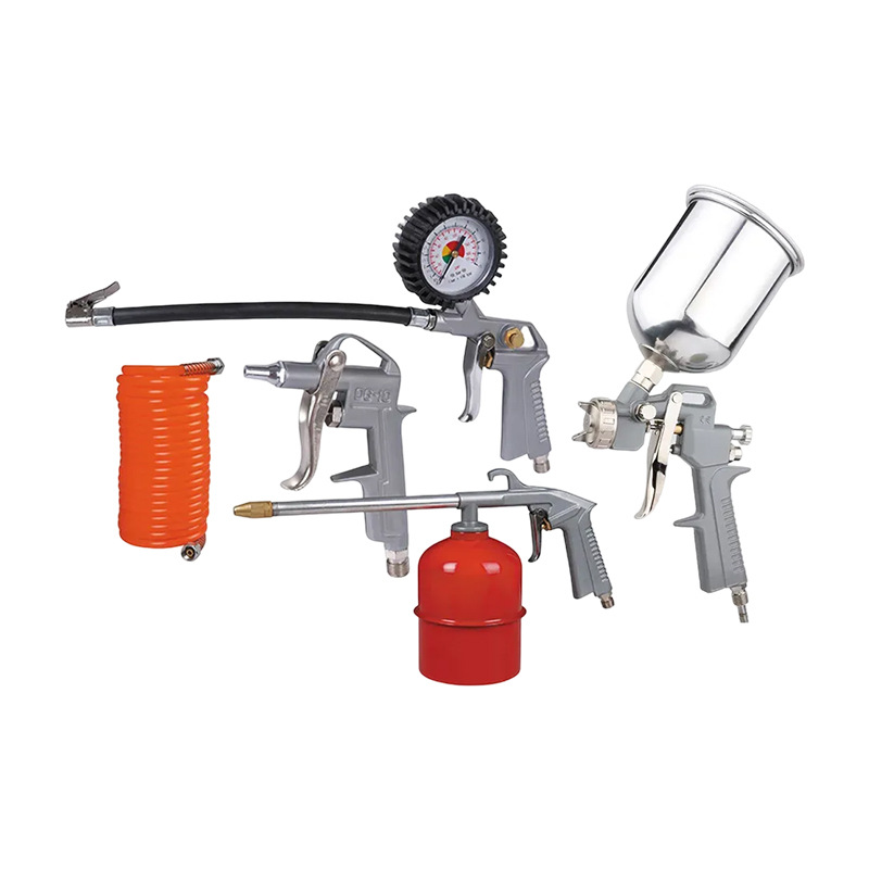 Pistola de pintura neumática de cinco piezas de reparación de automóviles de W-2000A2-GA personalizada transfronteriza, pistola de polvo, pistola de limpieza, pistola de presión de neumáticos