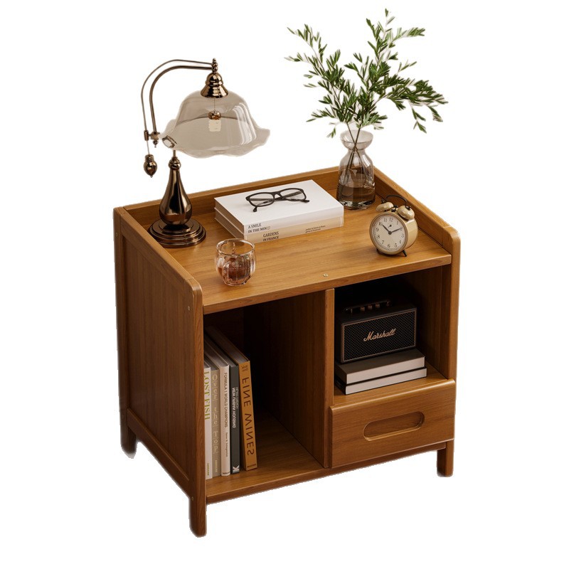 Tabina de cabezal de cama simple con extracción y almacenamiento estante de almacenamiento pequeño gabinete lateral junto a la cama para dormitorio doméstico de alquiler