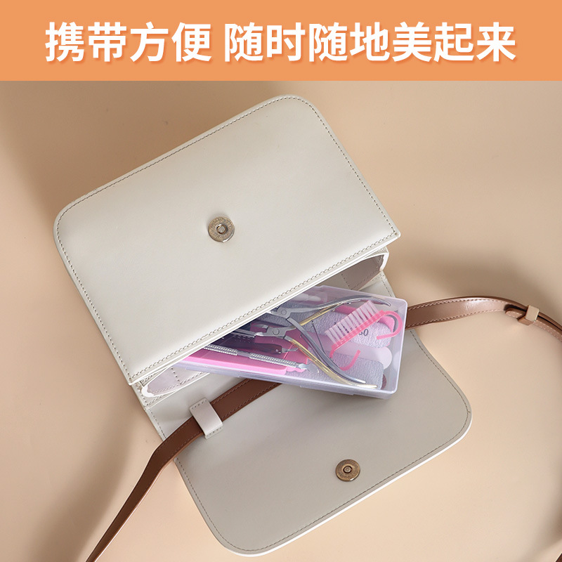 Manicure Tool Kit Complete Set Cuticle Remover Nail Clipper File Polish Bar Nail Buffer Sanding File Home Nail Care
