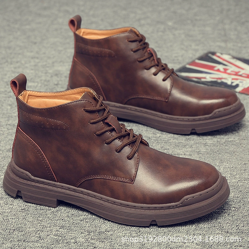 62212 Martin сапоги мужские зимние бархатные туфли