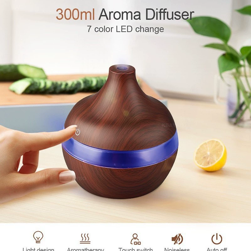 Увлажнитель, ночник, увлажняющий настольный ультразвуковой арома- diffuser