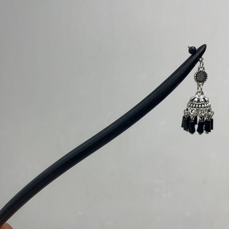 古风高级感黑色檀木发簪女流苏新中式簪子盘发神器发钗簪子苏州|undefined