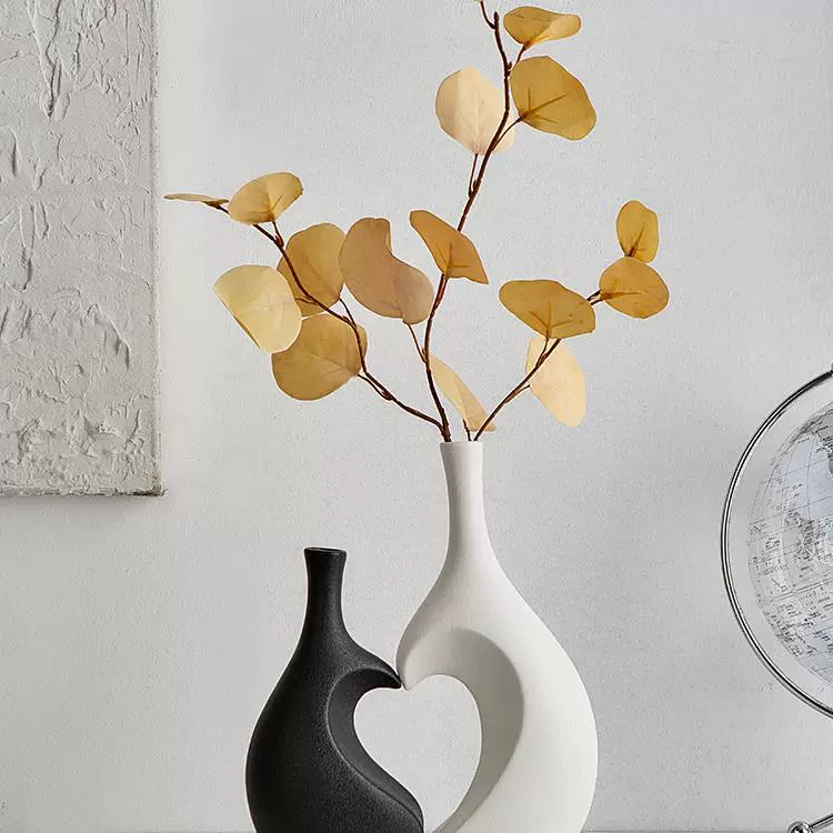 Скандинавские творческие керамические вазы для украшения гостиной с цветочной комовкой