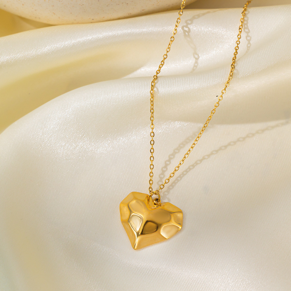 8g Weight PVD Coated Gold Plating Process 18K Real Gold Plated Plating Material 304 Stainless Steel Pendant Material Layered Necklaces, Pendant Necklace Classification 304 Stainless Steel Chain Material Paperclip Chain, cable chain, Twisted Rope Chain Chain Type 1 Piece Quantity Casual, Daily, Date Occasion 304 Stainless Steel Material Heart Shape Pattern Women's Gender Sweet, IG Style Style Plating Craft Heart Shape Titanium Steel Sweet IG Style Layered Necklaces Pendant Necklace 13