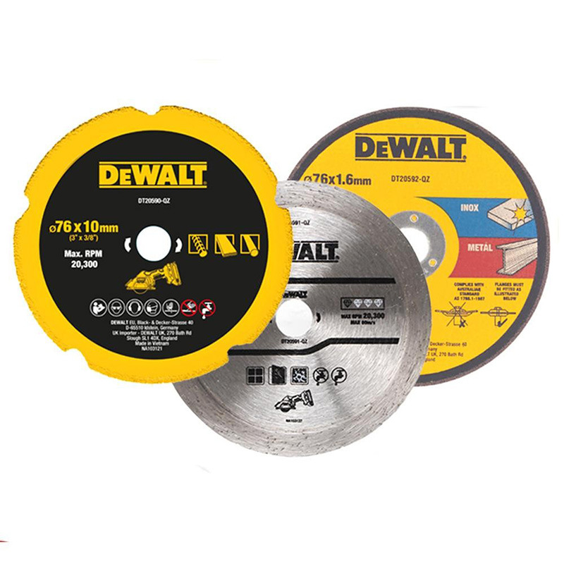 Original DEWALT pequeño hombre de acero sierra de corte DCS438 especial resina de diamante una variedad de material hoja de corte