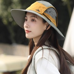 軽量大きなつばの漁師の帽子女性の日焼け止め帽子サンシェード帽子アウトドア旅行速乾性男性のハイキング帽子ハイキング釣りバッチ