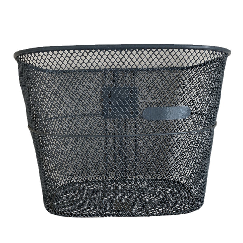 Venta al por mayor cesta de hierro para bicicleta cesta de malla de hierro cesta frontal cesta de malla de hierro para bicicleta cesta frontal accesorios de equitación
