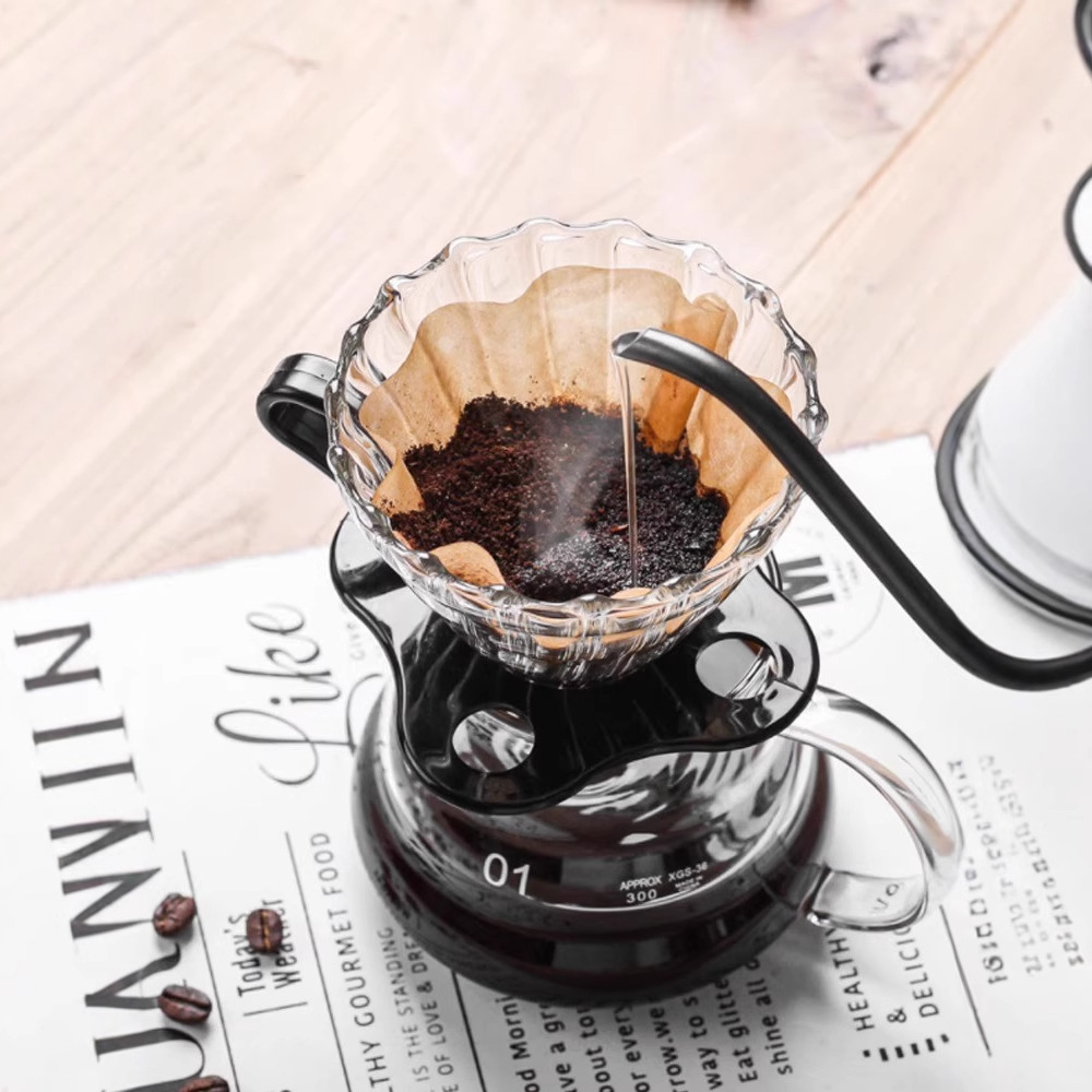 Suministro transfronterizo Juego de cafetera Yunduo Filtro de café con orejas colgantes Taza de filtro de extracción Olla para compartir café hecha a mano