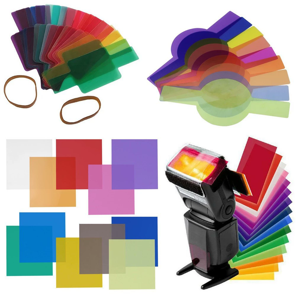 Вспышка камеры 20 цветов 12 цветов 30 CM8 цветная пленка костюм 20 цветных фильтров цветовая температура пленка фильтр камеры