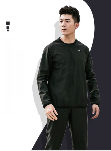 Cross-border men's sweat-proof set men's gym heating sweat-wicking exercise suit one-piece drop shipping