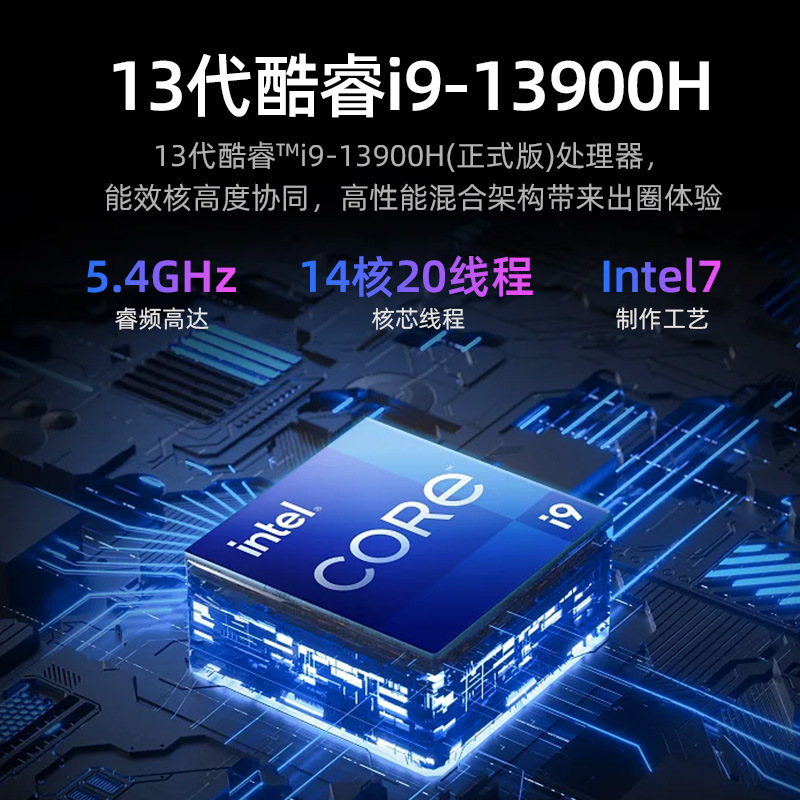 Morefine mini computadora host i9-13900H/i9-12900H oficina hogar juego miniPC