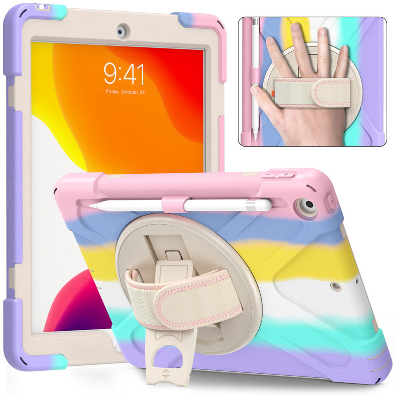 Suitable for iPad 10.2 Tablet Protective Cover Pirate King New Colorful Pink Apple iPad 7/8 Generation Stand Case