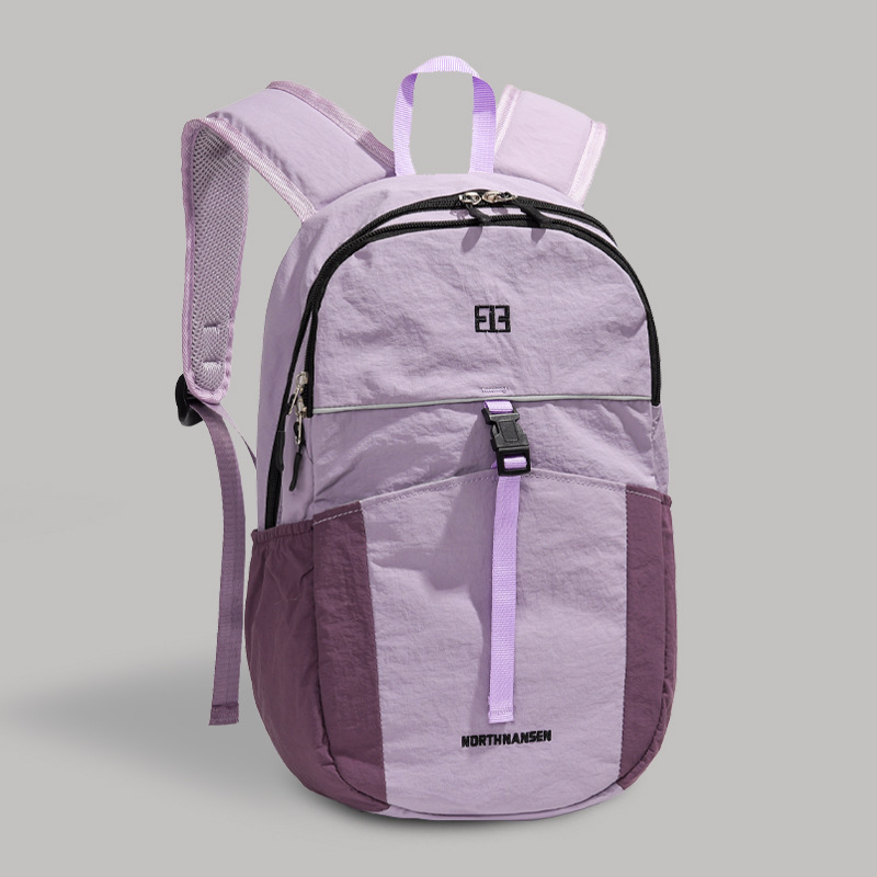 Mochila japonesa para niños, color combinado, mochila ligera al aire libre para niños, mochila de viaje casual simple para niños.