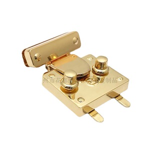 Manufacturers sell wooden box lock zinc alloy die-casting gift box wooden box lock mechanism plug lock spot wholesale