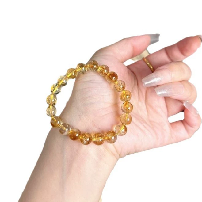 Organic universal one bead bracelet for beloved, simple and elegant design, for luck