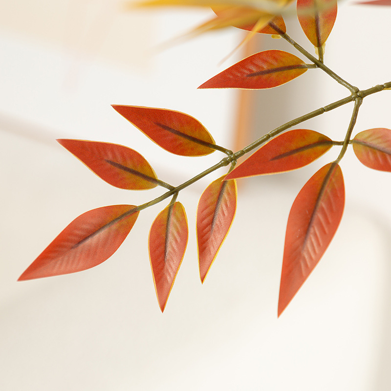 Simulación de estilo nórdico, bambú Nantian, gran planta verde de piso a techo, sensación de alto nivel, sala de estar, decoración del hogar, planta de árbol falso en maceta