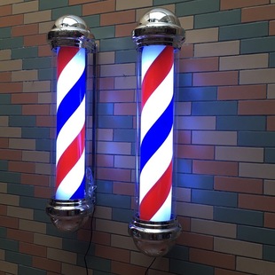 Волосы -шарнирные ротационные лампы на улице наружная стена ретро -парикмахерская логотип светодиодные настенные водонепроницаемые водонепроницаемы