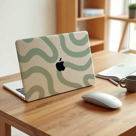 跨境适用MacBook彩绘保护壳苹果笔记本电脑彩壳14Pro保护套M5外壳