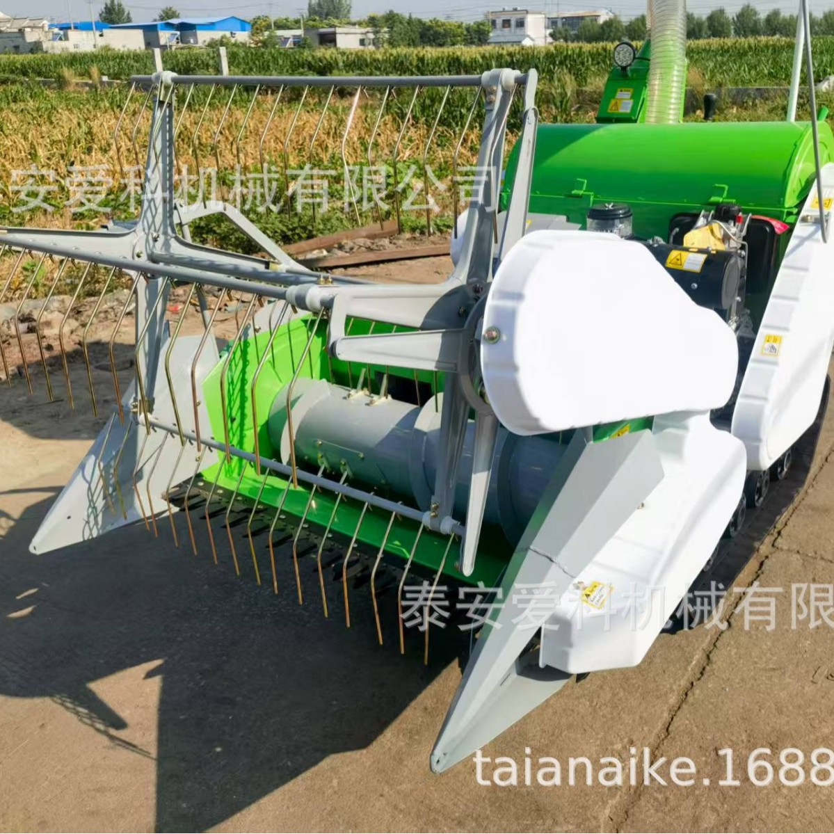 稻麦联合收获机水稻小麦油菜汽油机柴油机小型联合收割机小块地用